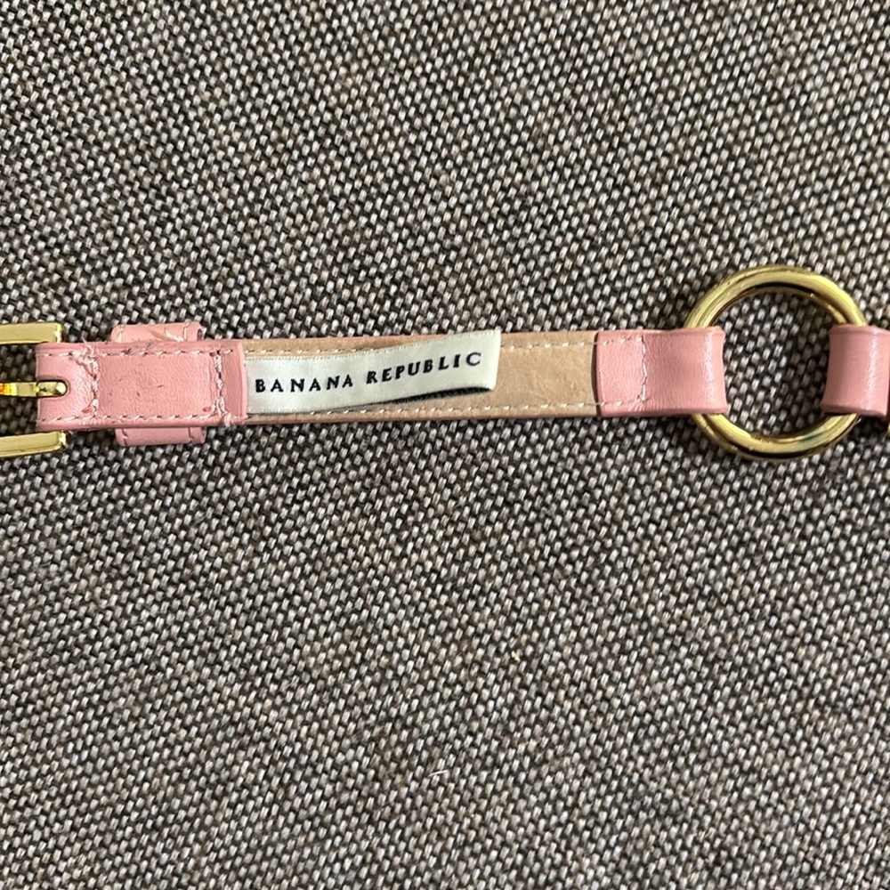Banana Republic pink leather studded belt, size XS. RN#54023. - Picture 6 of 13